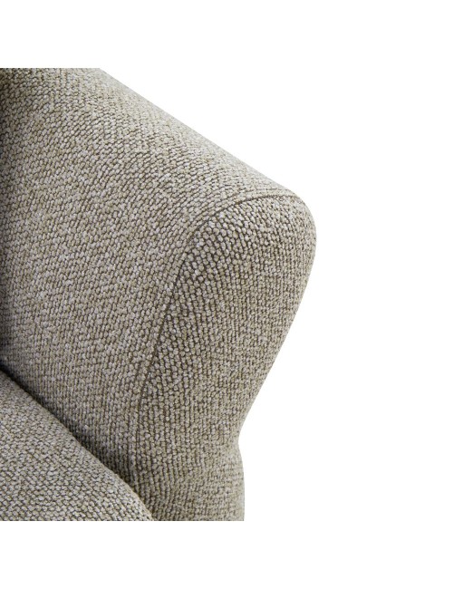Divano Letto con topper Loki colore tortora 245x105x92H