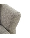 Divano Letto con topper Loki colore tortora 245x105x92H