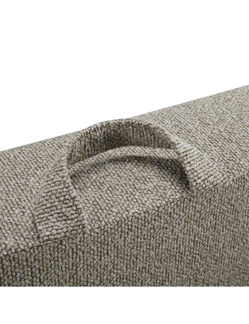 Divano Letto con topper Loki colore tortora 245x105x92H