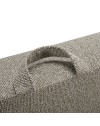Divano Letto con topper Loki colore tortora 245x105x92H