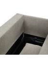 Divano Letto con topper Loki colore tortora 245x105x92H