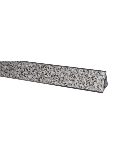 Alzatina triangolare in pvc effetto marmo granito baveno 500x2.9x2.9H