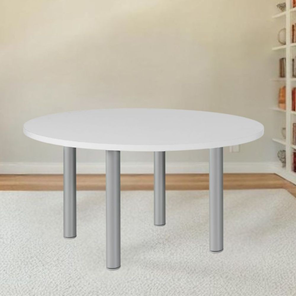 Tavolo rotondo bianco Manila 120x120x76H – Semplicità e funzionalità