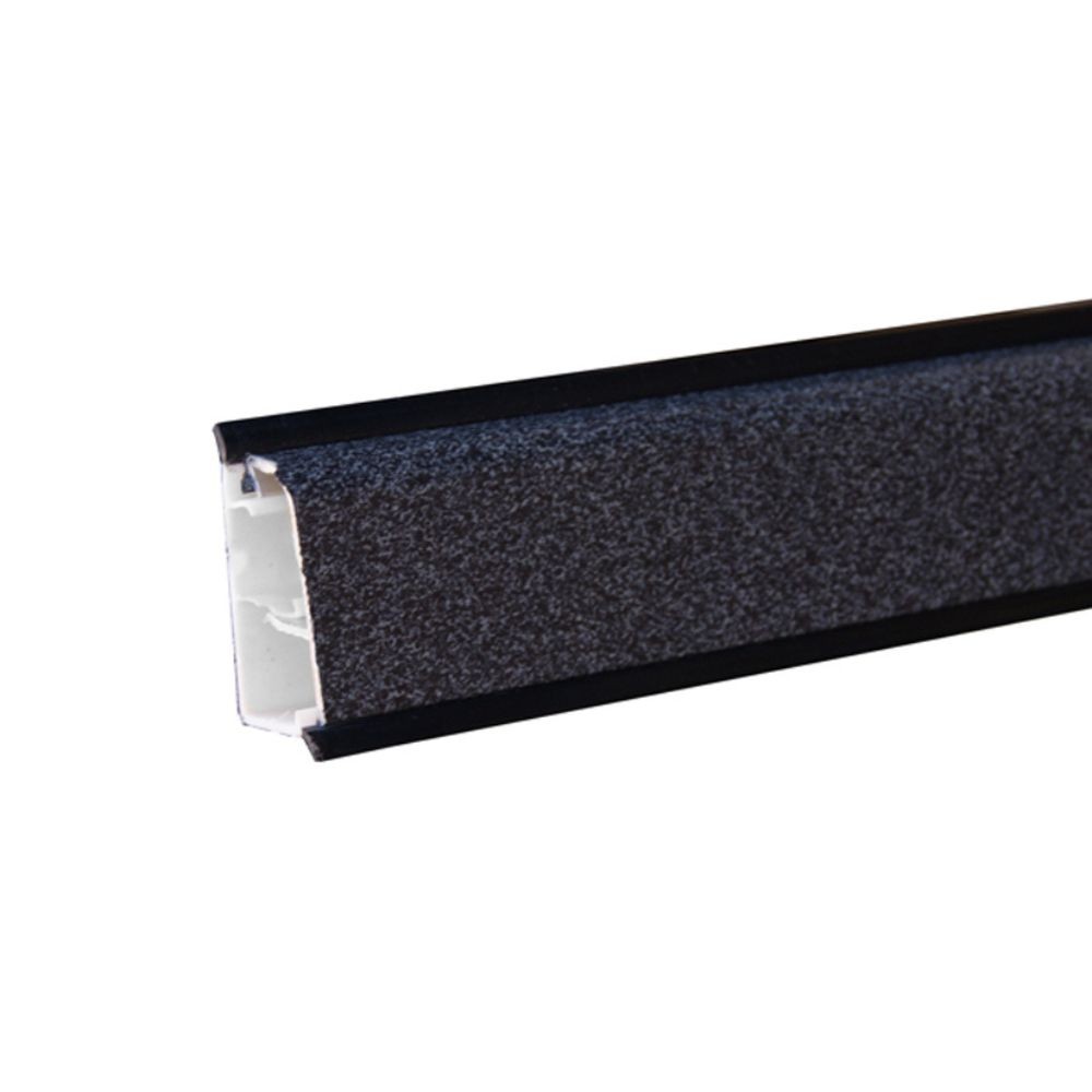 Alzatina becco di civetta in pvc nero selenio 500x2.5x3.9H