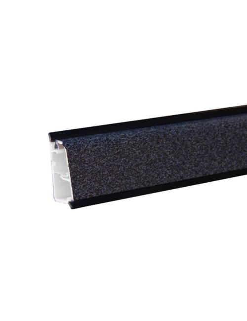 Alzatina becco di civetta in pvc nero selenio 500x2.5x3.9H