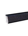 Alzatina becco di civetta in pvc nero selenio 500x2.5x3.9H