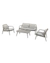 Salotto da esterno Marina beige – Raffinatezza e comfort