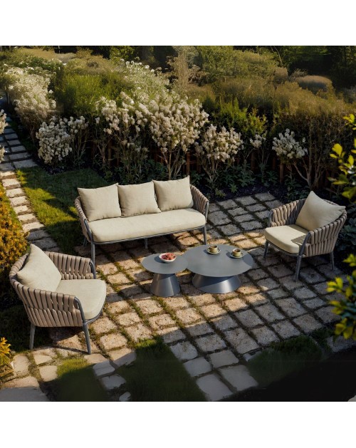 Salottino da esterno Simo beige – Eleganza e comfort per i tuoi spazi outdoor