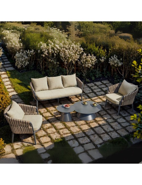 Salottino da esterno Simo beige – Eleganza e comfort per i tuoi spazi outdoor