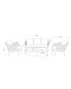 Salotto da esterno Simo colore beige