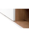 Madia 2 ante e 2 cassetti bianca con top rovere Linz01B 120x38x85H