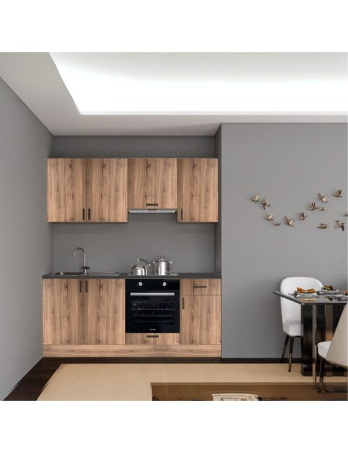 Cucina completa di elettrodomestici Taurus195 colore rovere