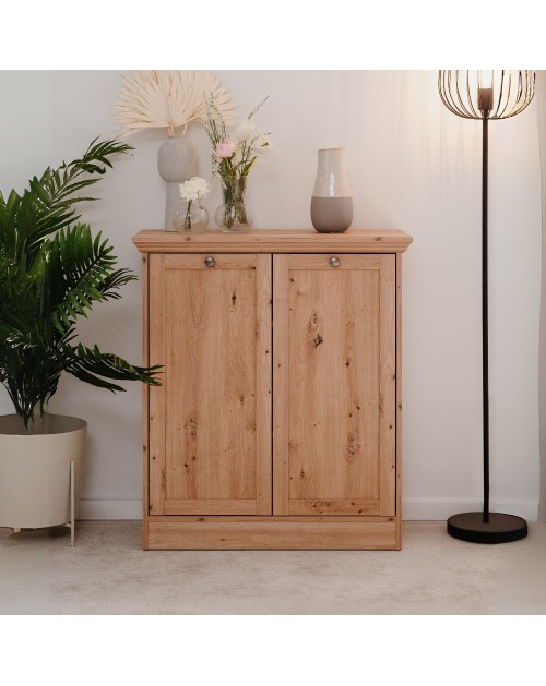 Madia 2 ante rovere anticato Timber01A 80x35x90H Il fascino del legno naturale nella tua casa