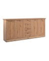Madia 4 ante e 4 cassetti rovere anticato Timber51A 200x40x90H Il fascino del legno naturale nella tua casa