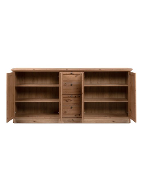 Madia 4 ante e 4 cassetti rovere anticato Timber51A 200x40x90H Il fascino del legno naturale nella tua casa