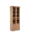 Vetrina 2 ante e 2 cassetti rovere anticato Timber52A 80x45x200H Il fascino del legno naturale nella tua casa