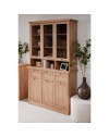 Credenza con vetrina Timber54A 120x40x200H Il fascino del legno naturale nella tua casa