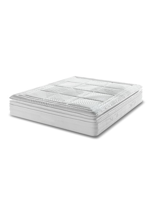 Materasso matrimoniale Dalila 160x190x30H cm – doppio strato di molle insacchettate e memory foam per un comfort superiore