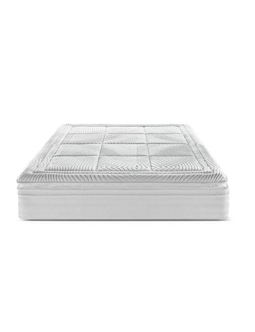 Materasso matrimoniale Dalila 160x190x30H cm – doppio strato di molle insacchettate e memory foam per un comfort superiore