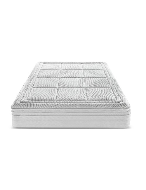 Materasso matrimoniale Dalila 160x190x30H cm – doppio strato di molle insacchettate e memory foam per un comfort superiore