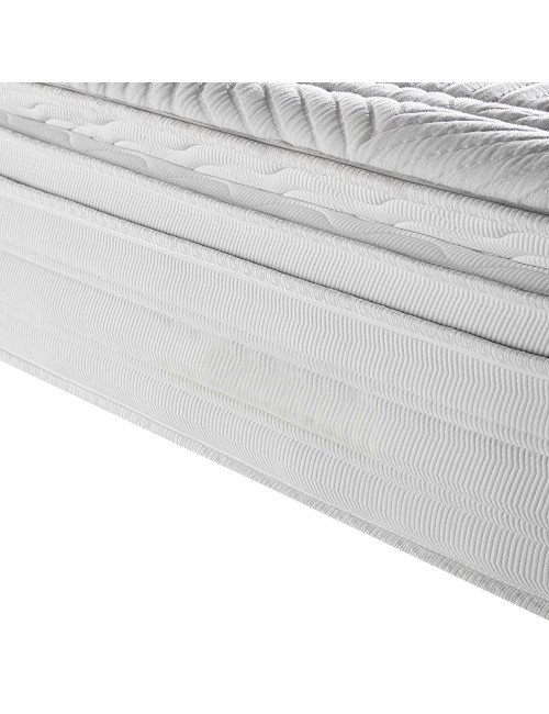 Materasso matrimoniale Dalila 160x190x30H cm – doppio strato di molle insacchettate e memory foam per un comfort superiore