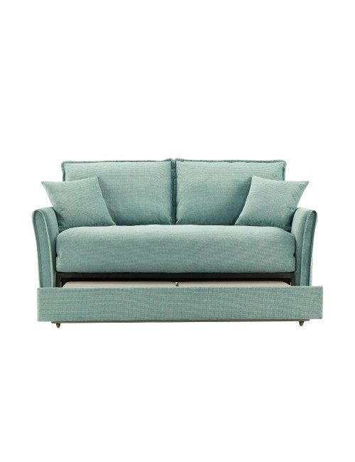 Divano Letto Cassie 3 posti tessuto verde acqua 176x93x97H: Stile, Comfort e Funzionalità