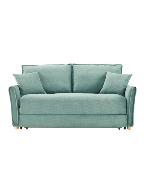 Divano Letto Cassie 3 posti tessuto verde acqua 176x93x97H: Stile, Comfort e Funzionalità