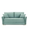 Divano Letto Cassie 3 posti tessuto verde acqua 176x93x97H: Stile, Comfort e Funzionalità