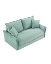 Divano Letto Cassie 3 posti tessuto verde acqua 176x93x97H: Stile, Comfort e Funzionalità