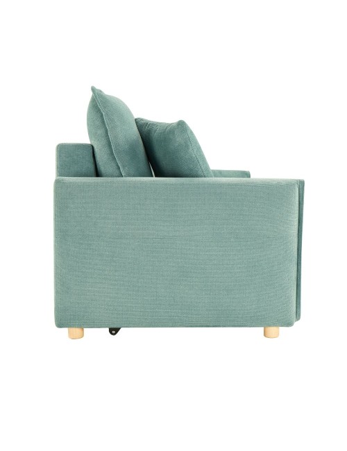Divano Letto Cassie 3 posti tessuto verde acqua 176x93x97H: Stile, Comfort e Funzionalità