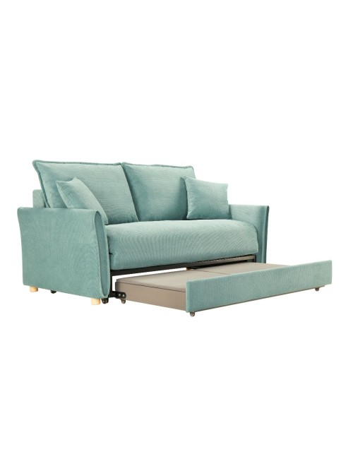 Divano Letto Cassie 3 posti tessuto verde acqua 176x93x97H: Stile, Comfort e Funzionalità