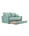 Divano Letto Cassie 3 posti tessuto verde acqua 176x93x97H: Stile, Comfort e Funzionalità