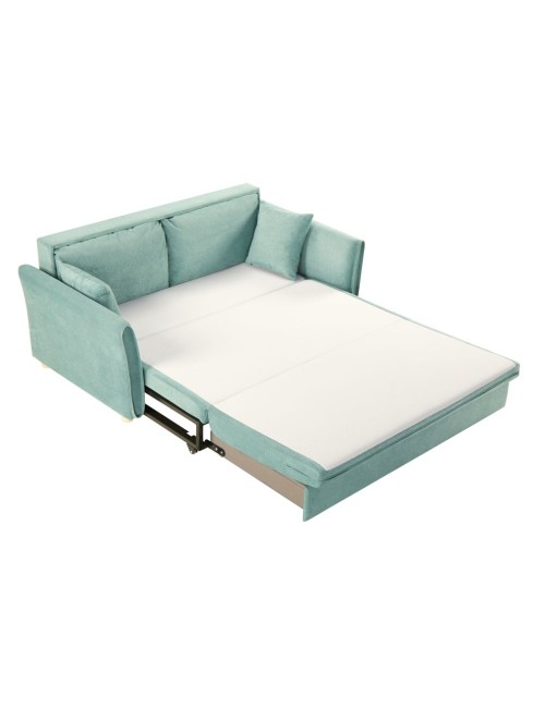 Divano Letto Cassie 3 posti tessuto verde acqua 176x93x97H: Stile, Comfort e Funzionalità