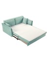 Divano Letto Cassie 3 posti tessuto verde acqua 176x93x97H: Stile, Comfort e Funzionalità