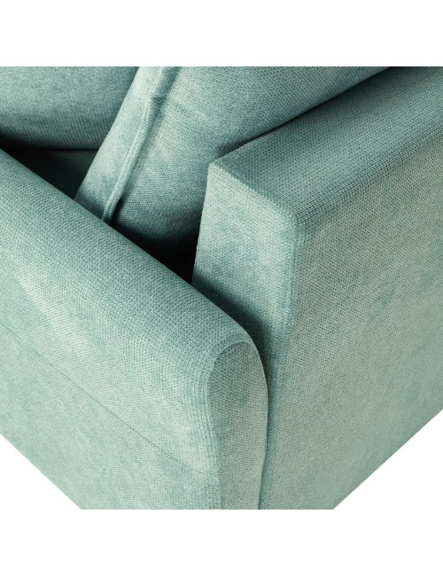 Divano Letto Cassie 3 posti tessuto verde acqua 176x93x97H: Stile, Comfort e Funzionalità