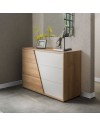 Camera da letto Fadri rovere miele e calce grigio: un connubio di stile e funzionalità