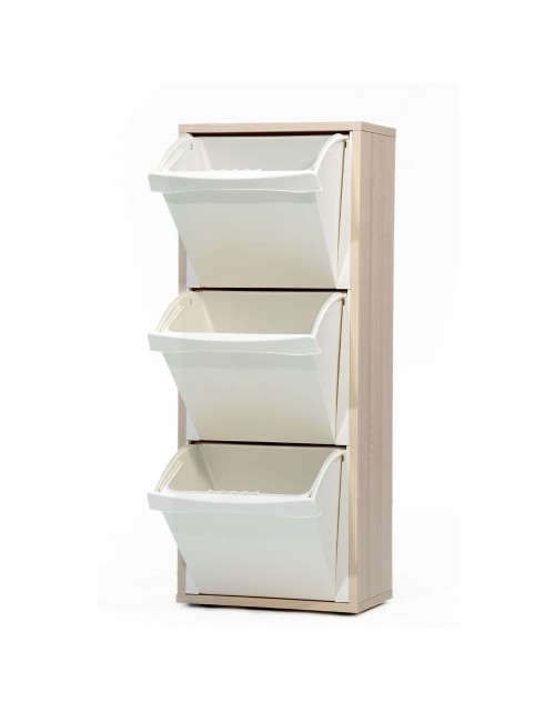 Mobile Pattumiera Helena olmo 40x25x102H – Eleganza e Funzionalità per la Raccolta Differenziata