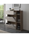 Scarpiera Takimi columella e cashmere 2 ante a ribalta e cassetto 90x26x101,5H