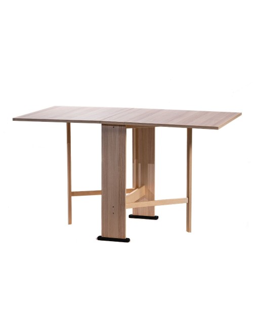 Tavolo Consolle Pieghevole rovere sbiancato Mati Salvaspazio 21x74x78H