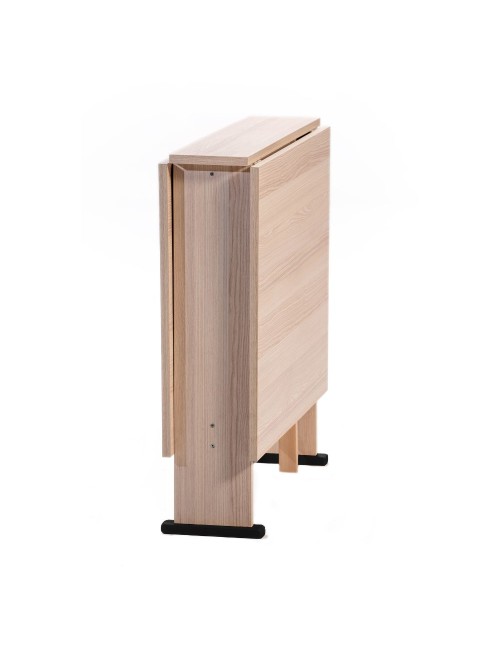 Tavolo Consolle Pieghevole rovere sbiancato Mati Salvaspazio 21x74x78H