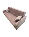 Divano funzione letto e contenitore Legen 3 Posti in vellutino rosa antico 210x85x87H