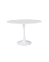 Tavolo rotondo bianco opaco Derek 120x120x73H