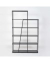 Libreria Pal antracite con 5 ripiani 110x29x178H– Design moderno e funzionale