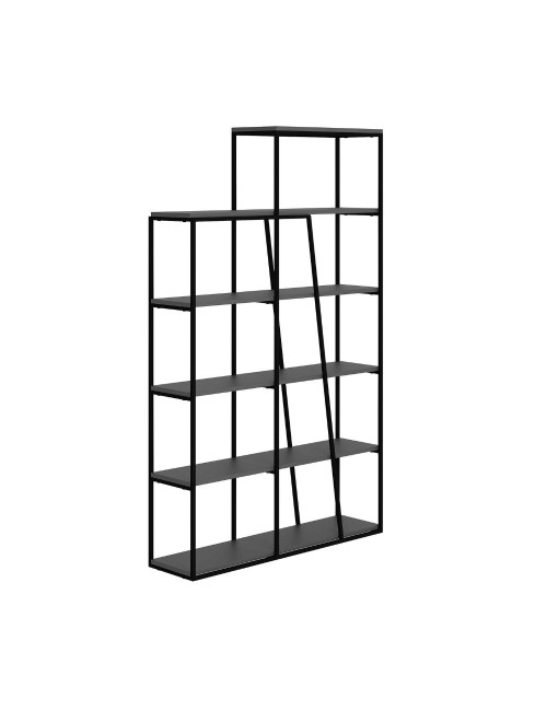 Libreria Pal antracite con 5 ripiani 110x29x178H– Design moderno e funzionale