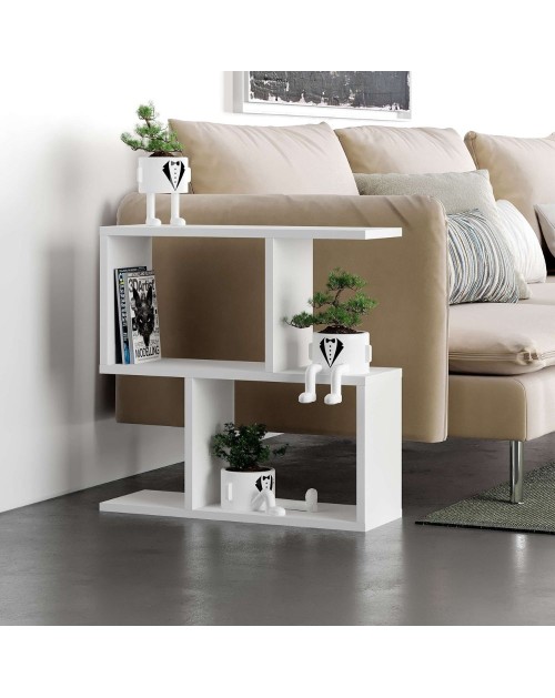 Tavolino da salotto bianco Homemania 60x19,5x60H – Design moderno e versatilità in un solo complemento d’arredo