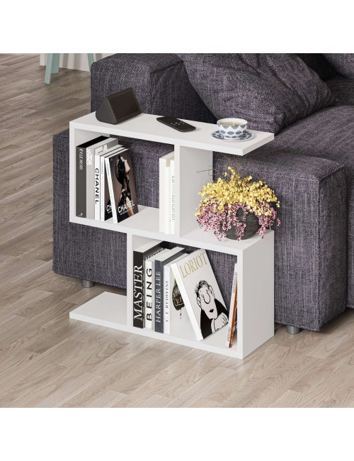 Tavolino da salotto bianco Homemania 60x19,5x60H – Design moderno e versatilità in un solo complemento d’arredo