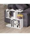 Tavolino da salotto bianco Homemania 60x19,5x60H – Design moderno e versatilità in un solo complemento d’arredo
