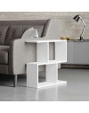 Tavolino da salotto bianco Homemania 60x19,5x60H – Design moderno e versatilità in un solo complemento d’arredo