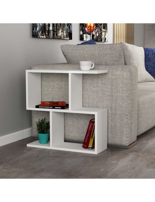 Tavolino da salotto bianco Homemania 60x19,5x60H – Design moderno e versatilità in un solo complemento d’arredo