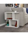 Tavolino da salotto bianco Homemania 60x19,5x60H – Design moderno e versatilità in un solo complemento d’arredo